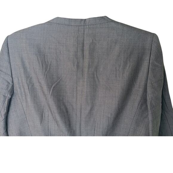 Giorgio Armani Gray Wool Silk Blend Jacket Blazer Size 46 (US 12) Made in Italy - Picture 9 of 16